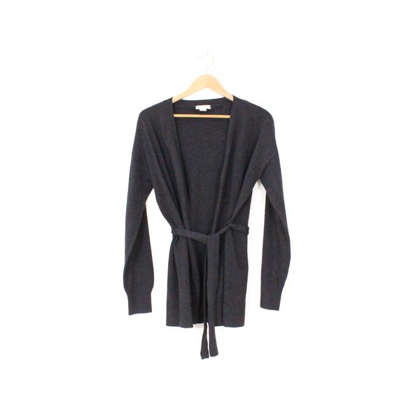 *H&M Dark Grey Cardigan with Tie Belt - Picture 5 of 8